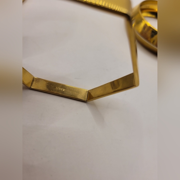 J. Crew Gold Tone Bangle Set Of 3 - Picture 6 of 6